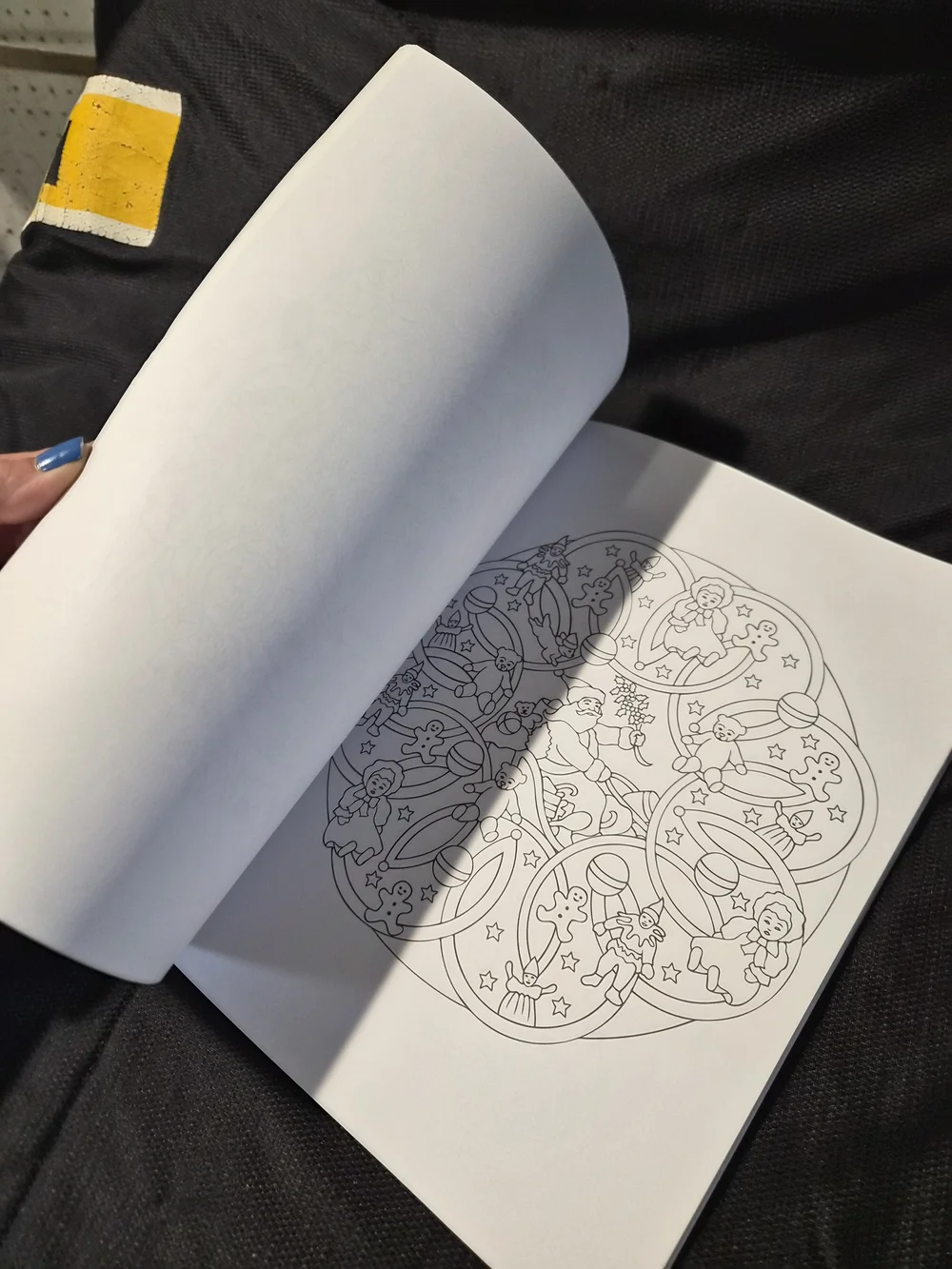 Christmas Mandalas Coloring Book - White/Teal Cover